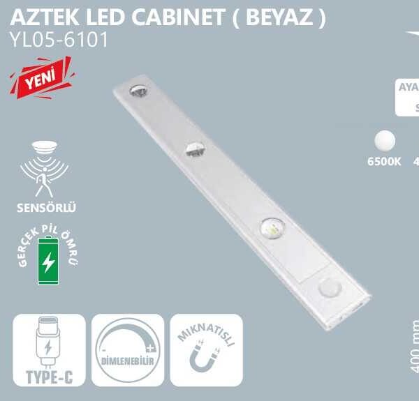 AZTEK BEYAZ LED CABINET YL05-6101